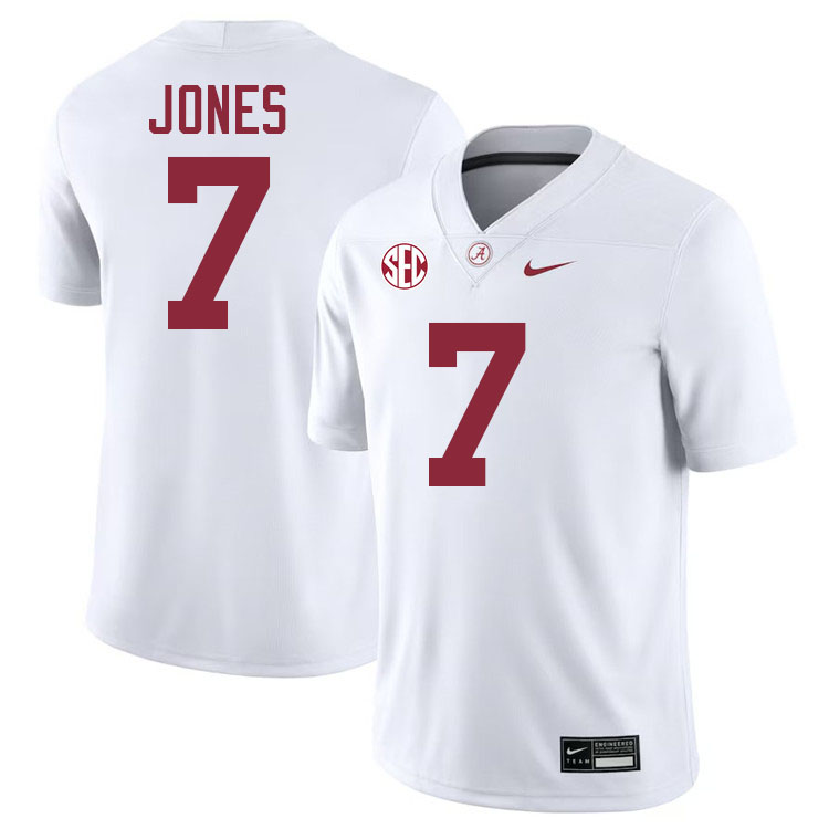 #7 DaShawn Jones Alabama Jersey,University Of Alabama Crimson Tide Football Jersey,Uniforms-White